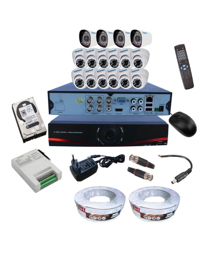 16 AHD CCTV Camera with AHD DVR 