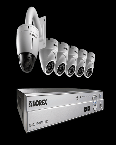 HD CCTV system with 1080p dome cameras