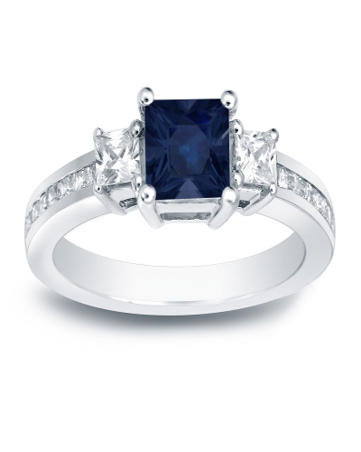 TDW Princess-Cut Diamonds Engagement Ring 