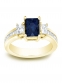 TDW Princess-Cut Diamonds Engagement Ring 